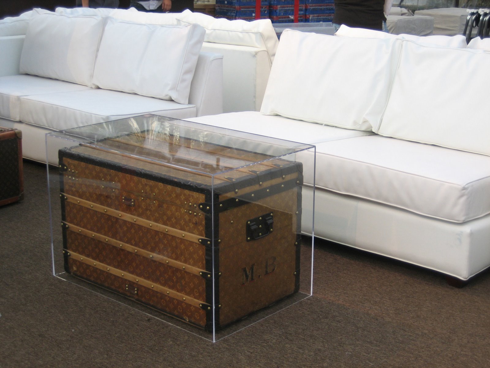 Aaron R Thomas turns your Louis Vuitton Luggage into a Coffee Table with  Custom Acrylic / Lucite cases